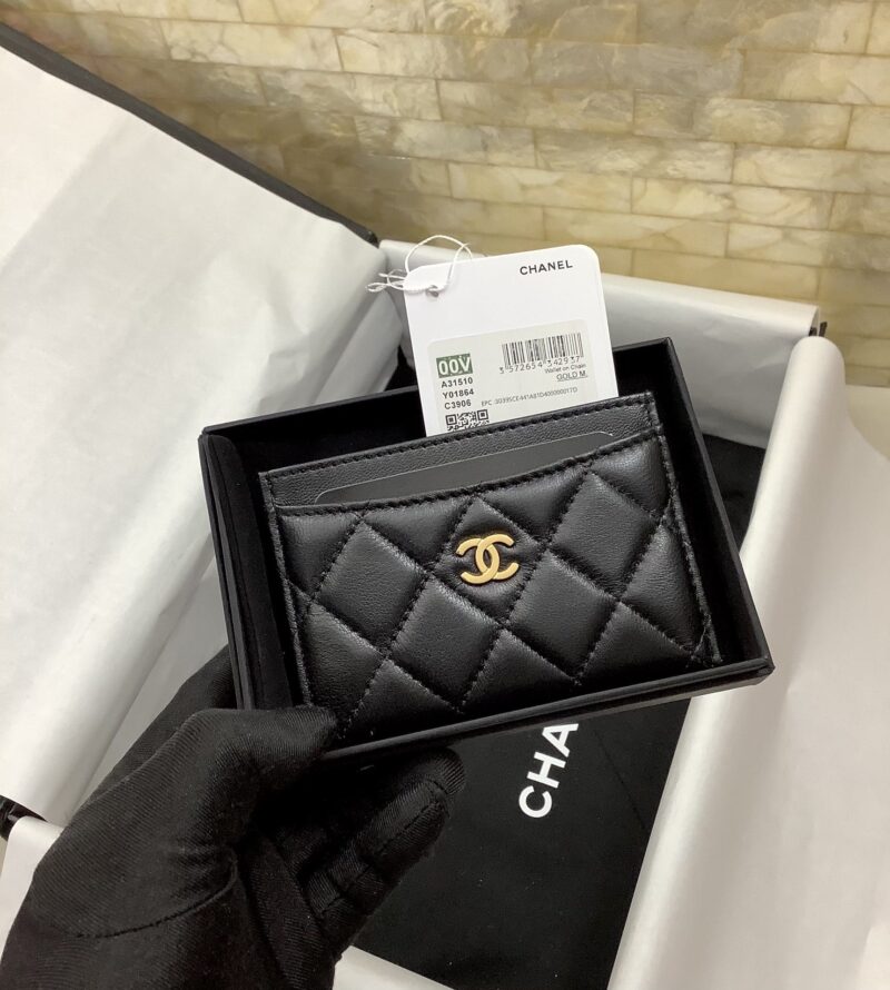 Chanel 原单进口羊皮卡包 A31510羊皮/金扣