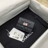 CHANEL 细球牛皮迷你Boy短三折钱夹 A84432黑色/银扣