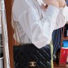 CHANEL 22K 新款调节扣口盖包 AS3393黑色