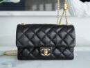CHANEL 22K 新款调节扣口盖包 AS3393黑色