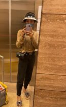CHANEL 22K 新款链条Mini WOC手机包 AP3021黑色