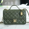 CHANEL 22K 邮差豆腐包 AS3653橄榄绿
