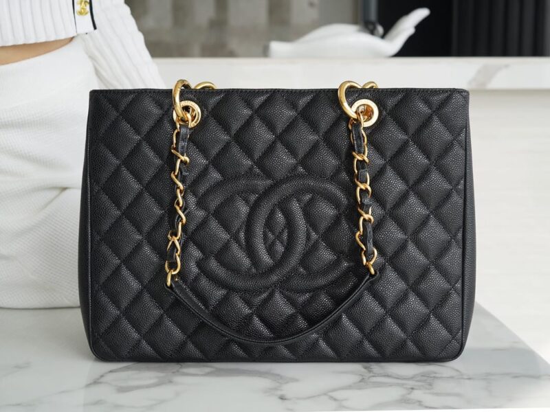 CHANEL Grand Shopping Tote GTS 托特包 A50995黑色金扣