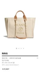 CHANEL 超仙珍珠刺绣沙滩包 A66941B02914N6947