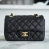 CHANEL Classic flap CF20 Mini BAG A01116黑色金扣