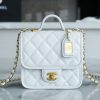 CHANEL 22K 豆腐邮差包 AS3652白色