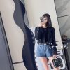 CHANEL 22K 豆腐邮差包 AS3652黑色