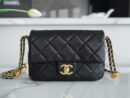 CHANEL CF 21CM 高级手工坊金币口盖包 AS3369黑色