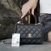 wsxc1671038911427_0.jpg CHANEL 2021早春新款Mini coco handle 19cm 仿蜥蜴皮手柄翻盖包 AS2215