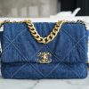 CHANEL 19BAG 30CM 牛仔蓝 AS1161
