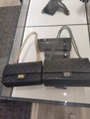 CHANEL 复刻2.55 大号正品皮口盖包 A37587黑色银扣