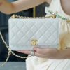 CHANEL 2021高级手工坊双金珠Woc AP2289白色