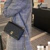 CHANEL 2021高级手工坊双金珠Woc AP2289黑色