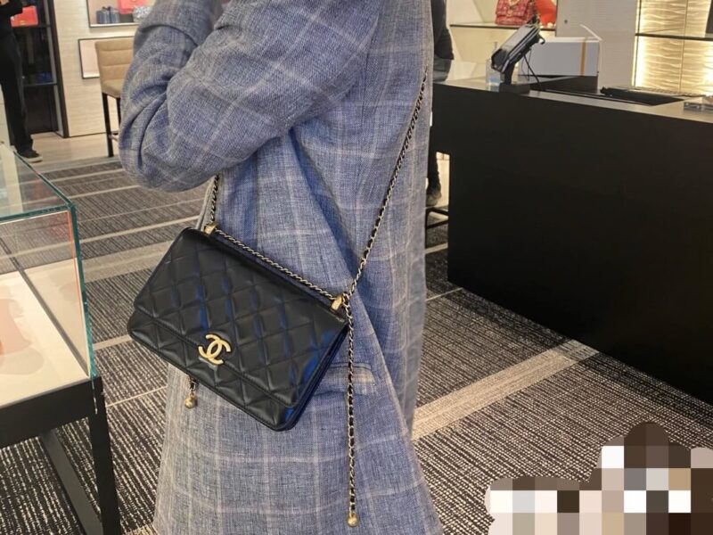 CHANEL 2021高级手工坊双金珠Woc AP2289黑色 - Image 2