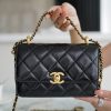CHANEL 双金珠 CF Mini 19CM AS2615黑色