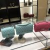 Chanel CF25 Classic flap bag A01112 Tiffany蓝/香槟金扣