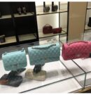 Chanel CF25 Classic flap bag A01112 Tiffany蓝/香槟金扣