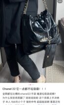 CHANEL 22 小号手袋 AS3260黑色金扣