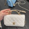 CHANEL 22P 新款手柄WOC AP2804白色