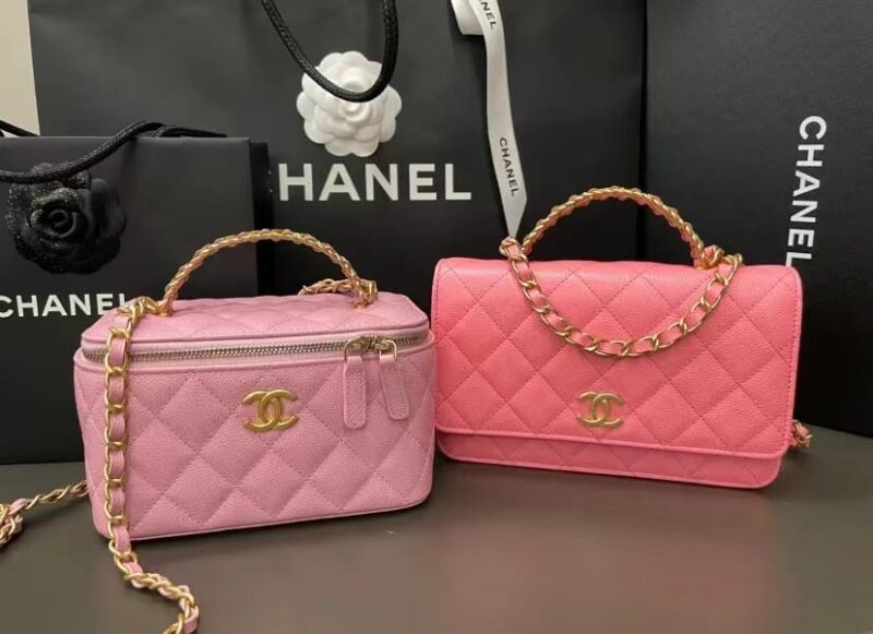 CHANEL 22P 新款手柄WOC AP2804珊瑚粉 - Image 2