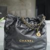 CHANEL 22 手袋 AS3261金属灰