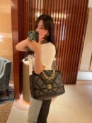 CHANEL 大号36CM 19BAG AS1162黑色金扣