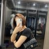 CHANEL Classic Flap CF20CM 正品皮羊皮口盖包 A01116黑色/银扣