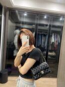 CHANEL Classic Flap CF20CM 正品皮羊皮口盖包 A01116黑色/银扣