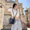 CHANEL Gabrielle 经典款菱格蓝黑小号流浪包 A91810