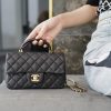 wsxc1676898532980_0.jpg CHANEL 2021ss春夏新款手柄CF Mini 口盖包 AS2431黑色