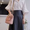 CHANEL 中号30CM 19BAG AS1161蜜桃粉/金扣