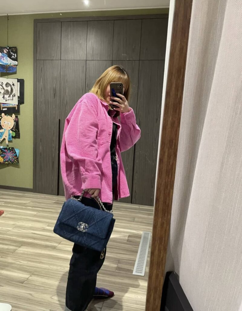 CHANEL 19BAG 26CM 牛仔蓝 AS1160/银扣 - Image 2