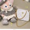 CHANEL 23P春夏新款 爱心调节扣HoBo包 AS3830白色