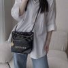 CHANEL 23s春夏新款22Mini bag AS3980黑色/金扣