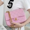 CHANEL 23P春夏新款 爱心调节扣大号 AS3921粉色