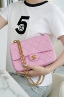 CHANEL 23P春夏新款 爱心调节扣大号 AS3921粉色