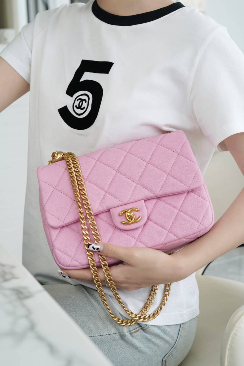 CHANEL 23P春夏新款 爱心调节扣大号 AS3921粉色 - Image 2