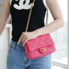 CHANEL 23p爱心调节扣链条 黑金 方胖子 AS3829红色