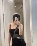 CHANEL LEBOY 20 正品皮小球纹 黑银小号 A67085