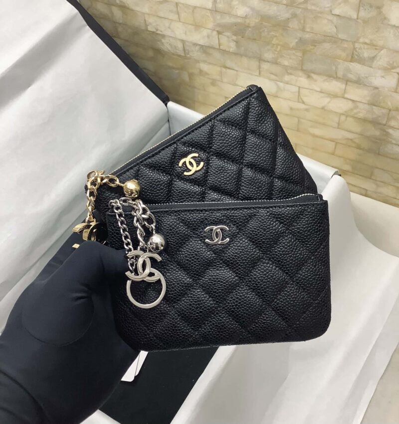 CHANEL 进口球纹卡包 钥匙扣 零钱包 A69253银扣 - Image 2