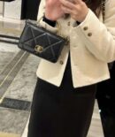 CHANEL 23P新款 19WOC AP0957黑色/金扣