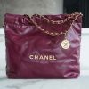 wsxc1691084807294_0.jpg CHANEL 22 小号手袋 AS3260紫红/金扣