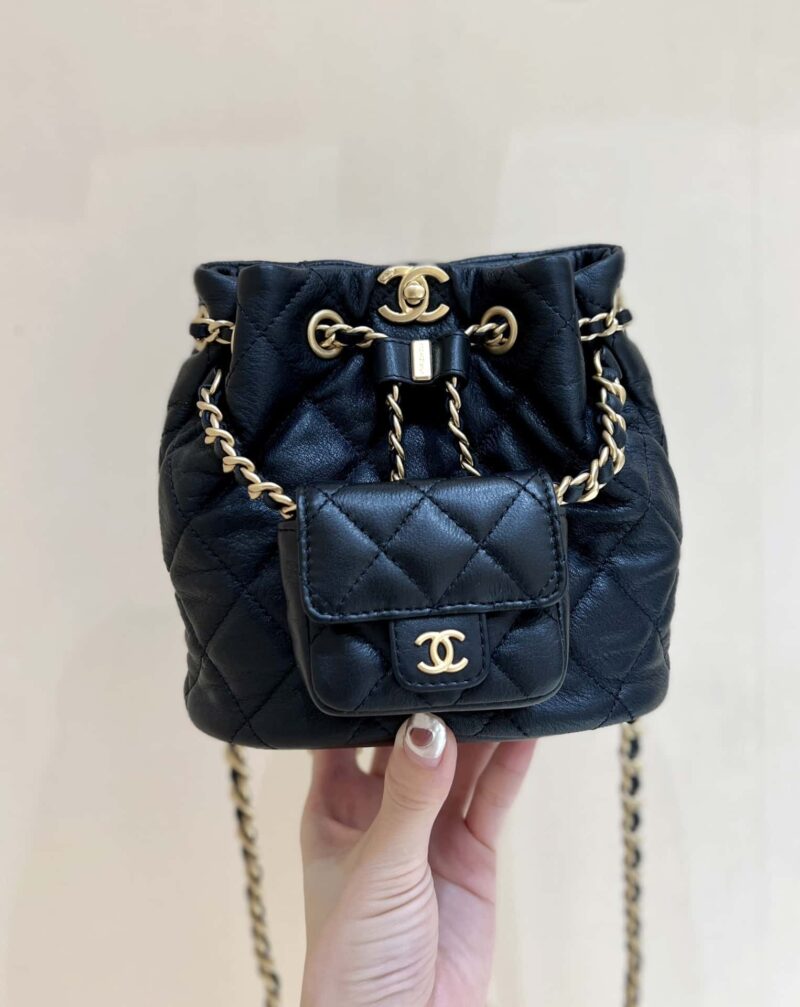 CHANEL 小号双肩背包 AS3947黑色