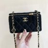 CHANEL 23A 高级手工坊系列 限量版宝石链条盒子包 AP3416黑色