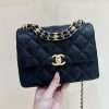 CHANEL 22k 秋冬高级成衣系列 荔枝牛皮方胖子 AS3580黑色