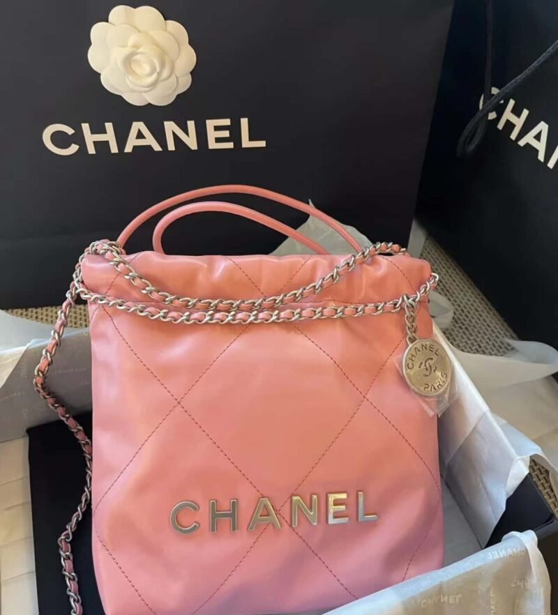 CHANEL 23S 春夏系列 mini 22 bag AS3980粉色 - Image 2