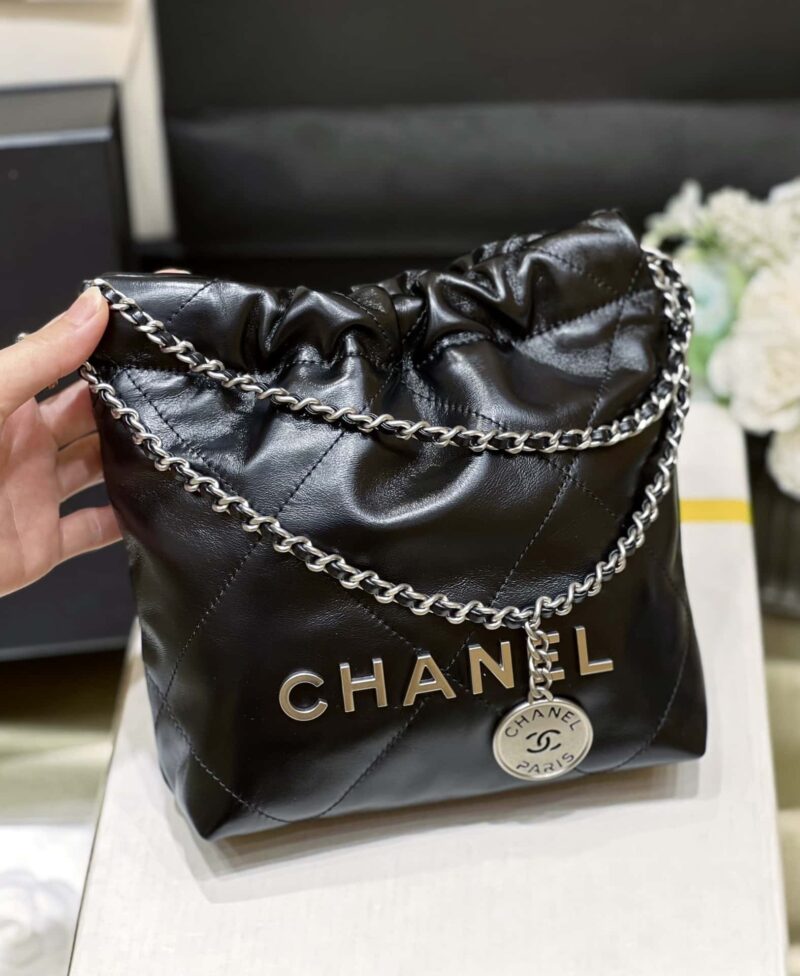 CHANEL 23S 春夏系列 mini 22 bag AS3980黑色