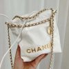 CHANEL 23S 春夏系列 mini 22 bag AS3980白色