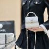 CHANEL 23P 春夏预告系列 Kelly牛皮手柄包 AP3237白色