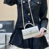 CHANEL 23P 春夏预告系列 Kelly牛皮手柄包 AP3238白色